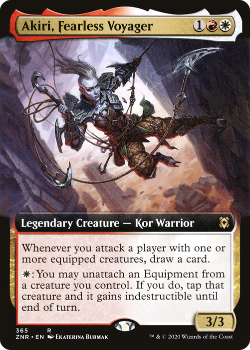 Akiri, Fearless Voyager (ZNR-365) - rare: (Extended Art)
