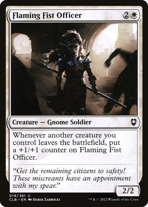 Flaming Fist Officer (CLB-019) - common - Foil