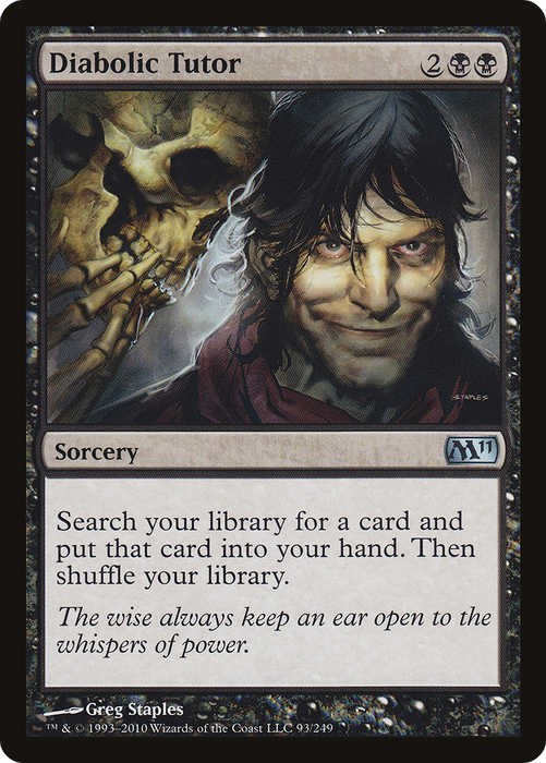 Diabolic Tutor (M11-093) - uncommon