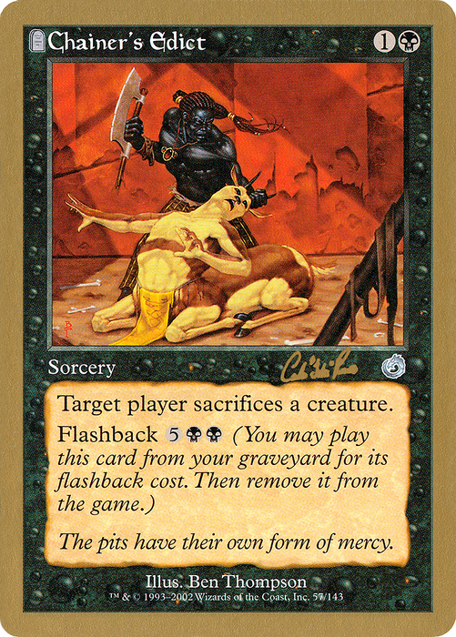 Chainer's Edict (WCD-CR57) - uncommon: (tombstone)