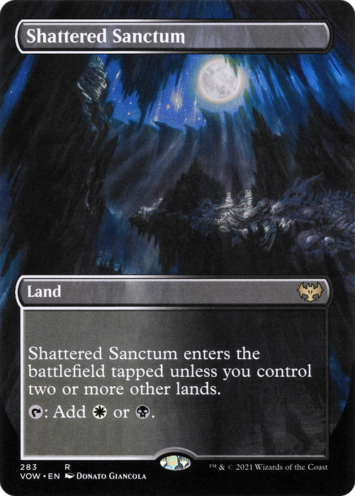 Shattered Sanctum (VOW-283) - rare (Borderless) - Foil