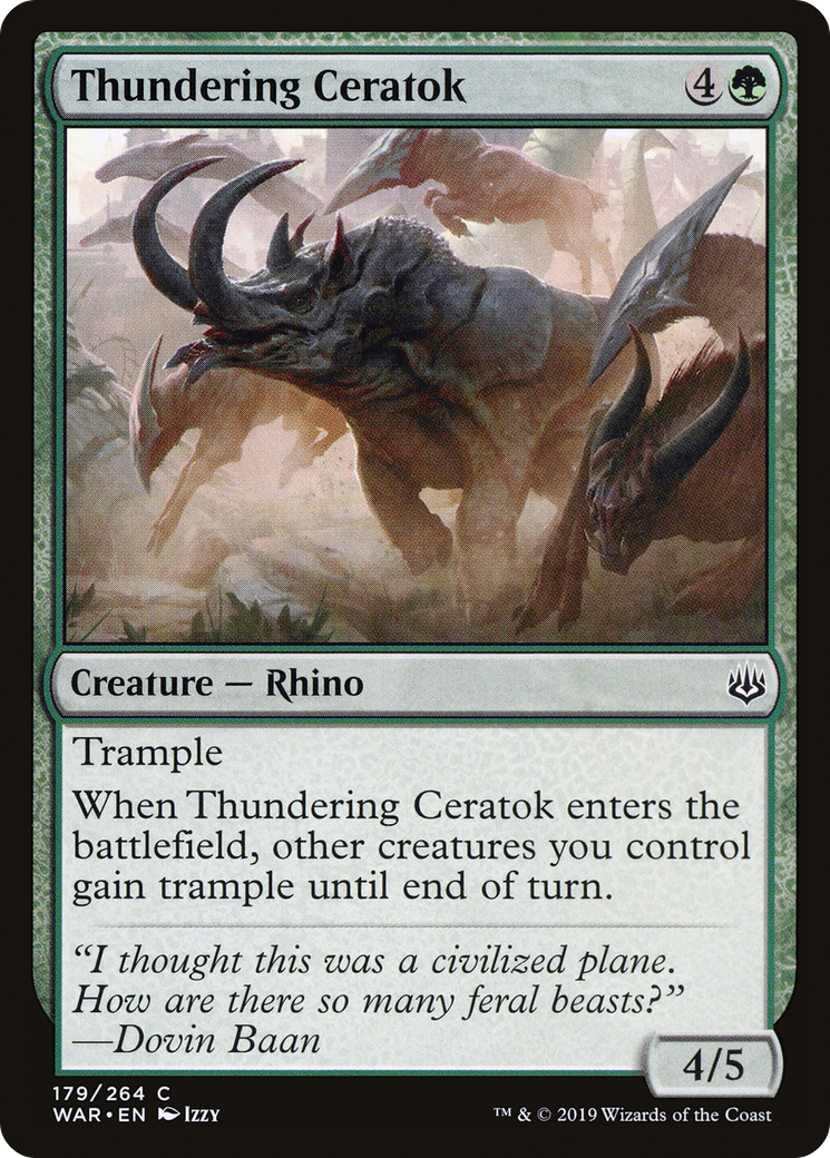 Thundering Ceratok (WAR-179) - common