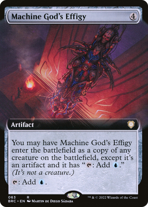 Machine God's Effigy (BRC-063) - rare: (Extended Art)