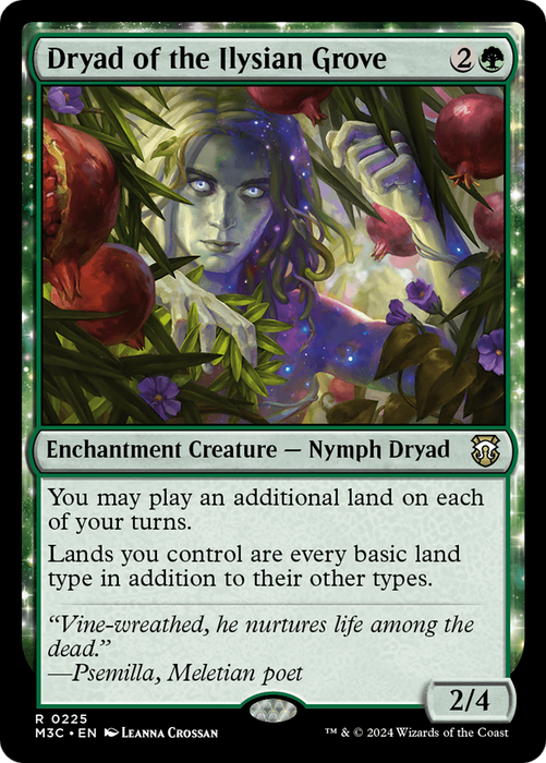 Dryad of the Ilysian Grove (M3C-225) - rare: (enchantment)
