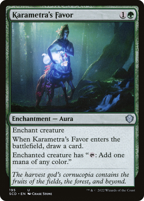 Karametra's Favor (SCD-195) - uncommon