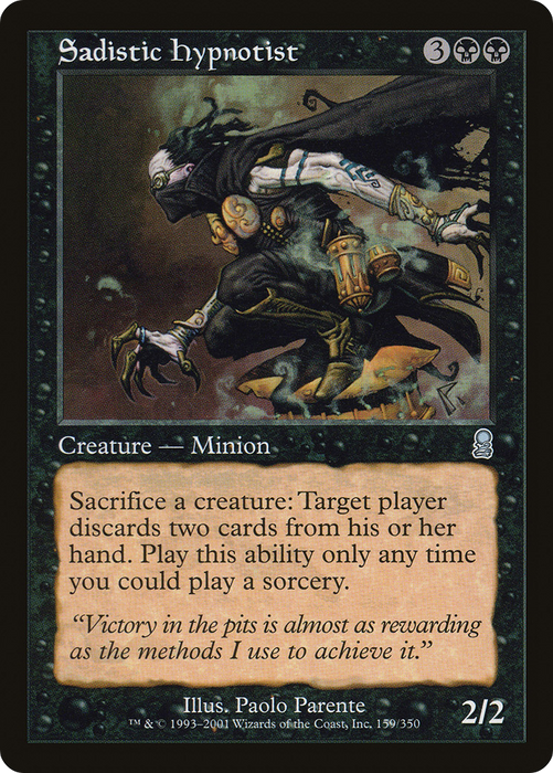 Sadistic Hypnotist (ODY-159) - uncommon - Foil