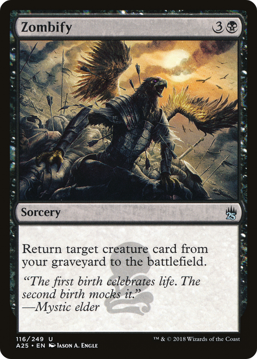 Zombify (A25-116) - uncommon - Foil