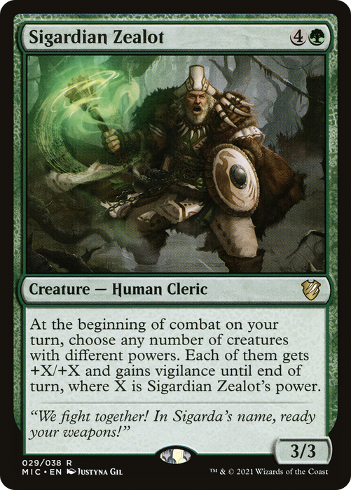 Sigardian Zealot (MIC-029) - rare