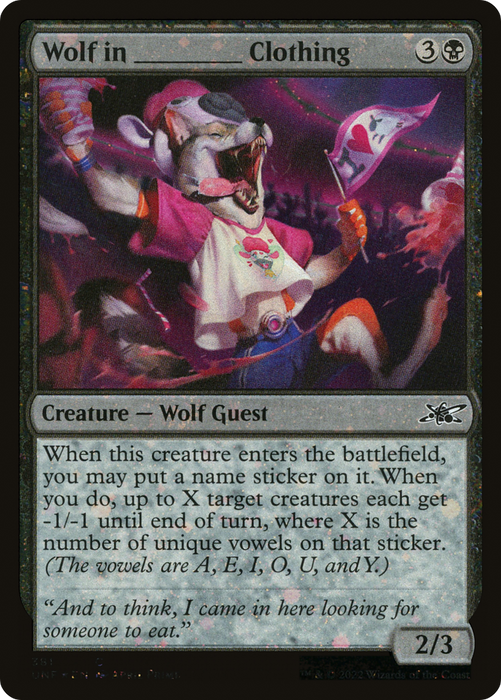 Wolf in _____ Clothing (UNF-381) - common - Foil