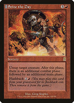Seize the Day (ODY-220) - rare: (tombstone) - Foil