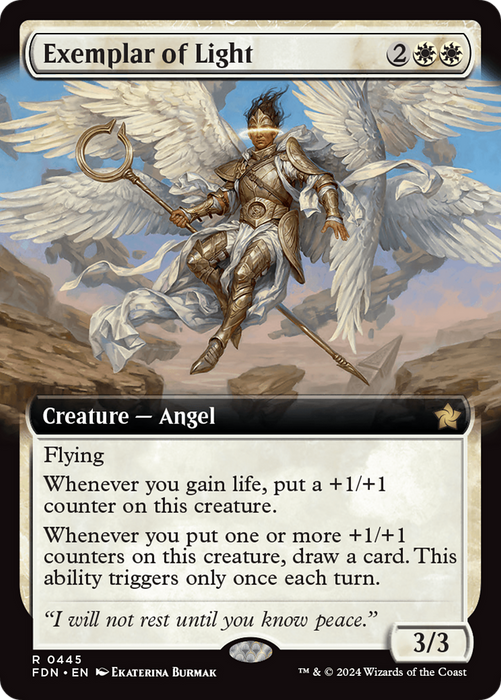 Exemplar of Light (FDN-445) - rare: (Extended Art) - Foil