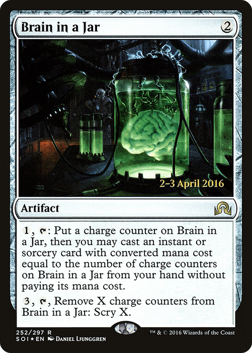 Brain in a Jar (PRE-252S) - rare - Foil