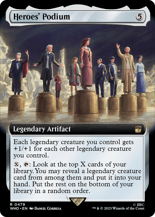 Heroes' Podium (WHO-479) - rare: (Extended Art) - Foil
