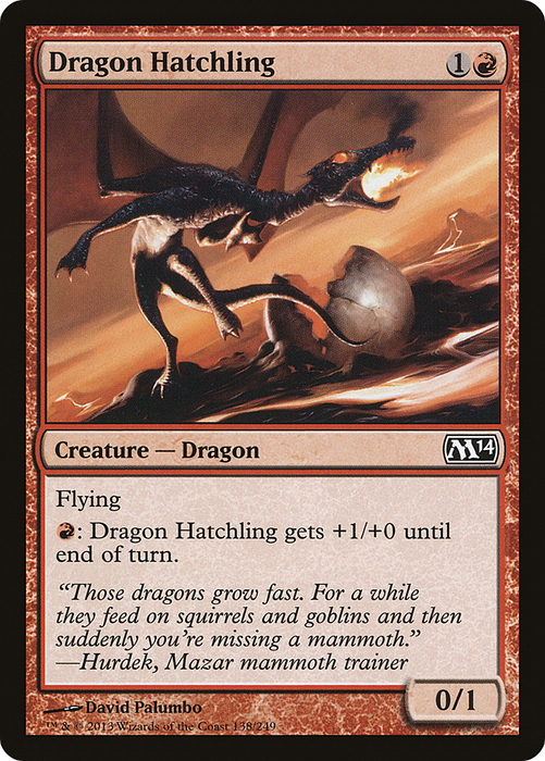 Dragon Hatchling (M14-138) - common - Foil