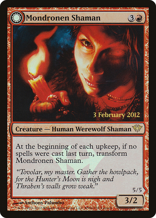 Mondronen Shaman // Tovolar's Magehunter (LARP-98★) - rare: (Double Faced Transform) - Foil