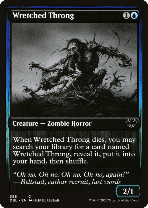 Wretched Throng (DBL-358) - common - Foil