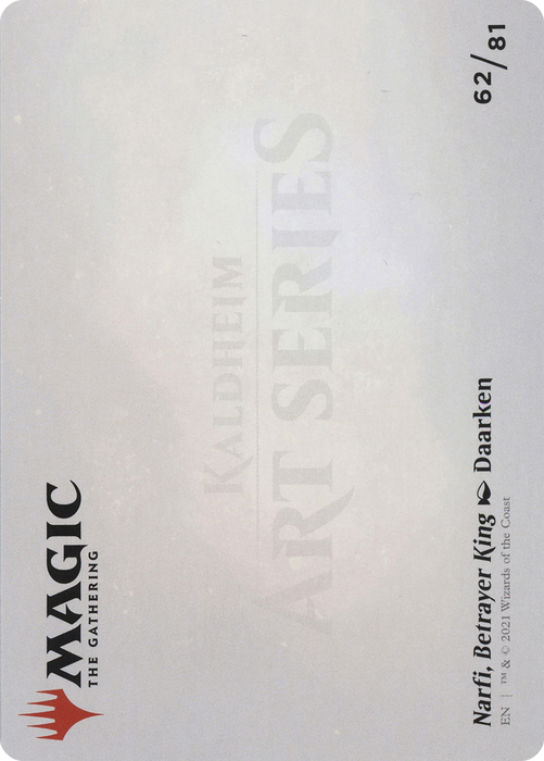 Narfi, Betrayer King // Narfi, Betrayer King (AKHM-062) - common (Borderless) - Foil