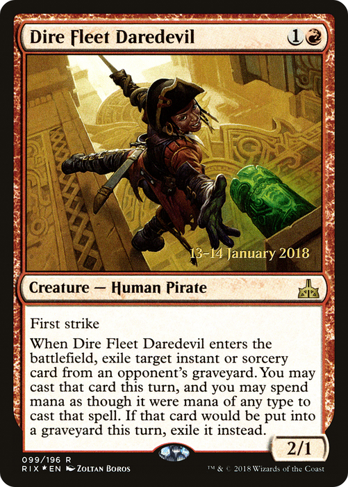 Dire Fleet Daredevil (PRE-99S) - rare - Foil