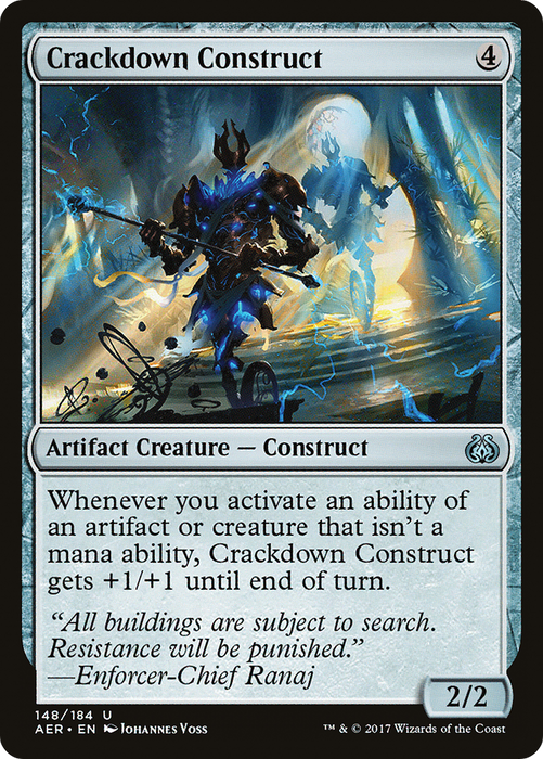 Crackdown Construct (AER-148) - uncommon - Foil