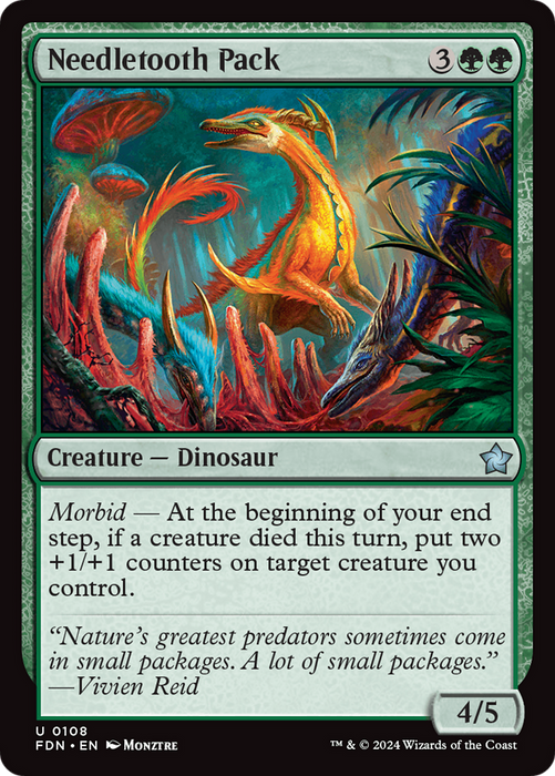 Needletooth Pack (FDN-108) - uncommon - Foil