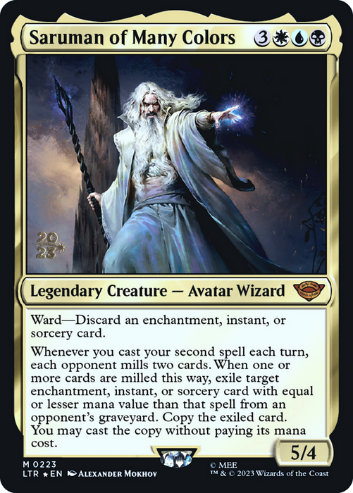 Saruman of Many Colors (PRE-223S) - mythic - Foil