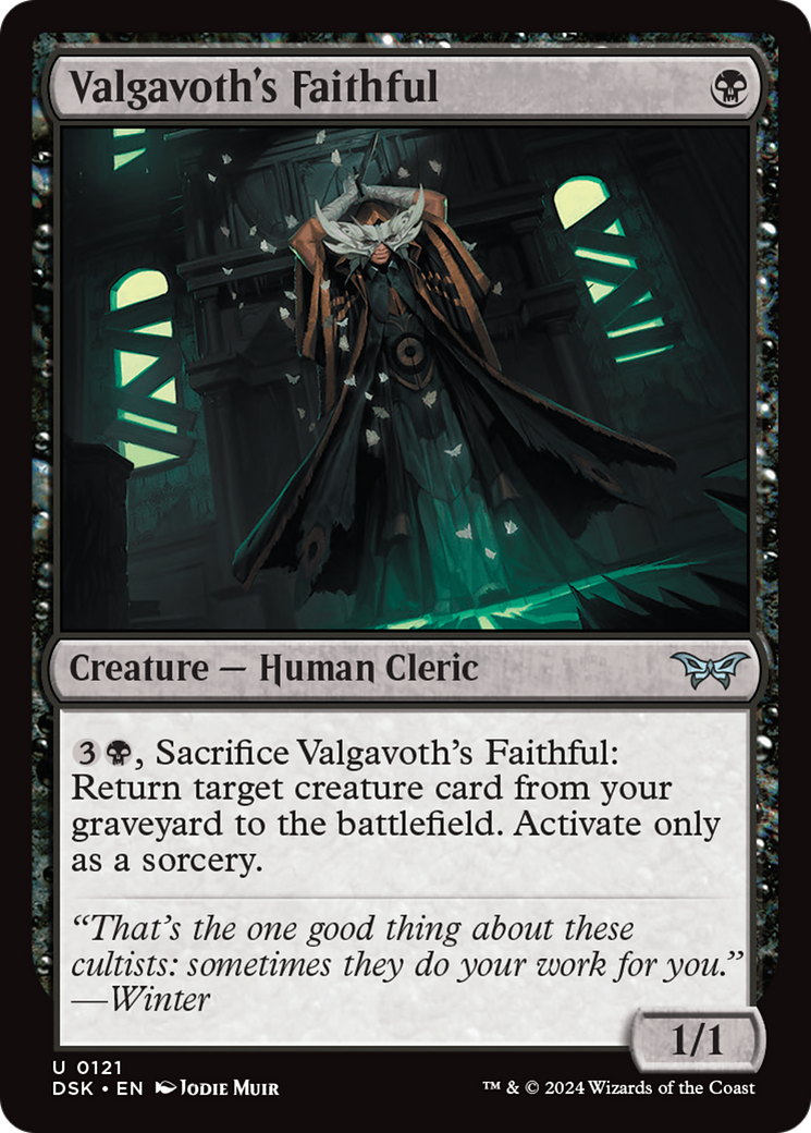 Valgavoth's Faithful (DSK-121) - uncommon - Foil
