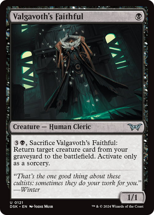 Valgavoth's Faithful (DSK-121) - uncommon - Foil