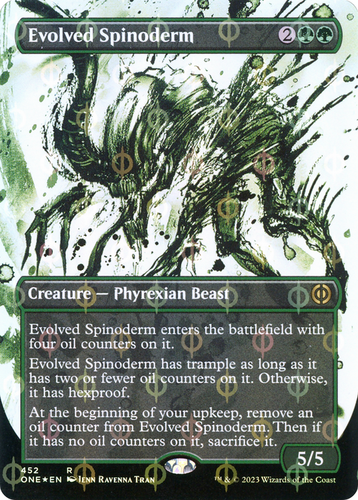 Evolved Spinoderm (ONE-452) - rare: (Showcase) (Borderless) - Foil