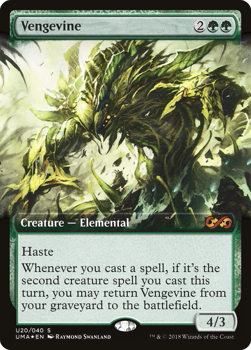 Vengevine (UMA:BT-U20) - mythic: (Extended Art) - Foil