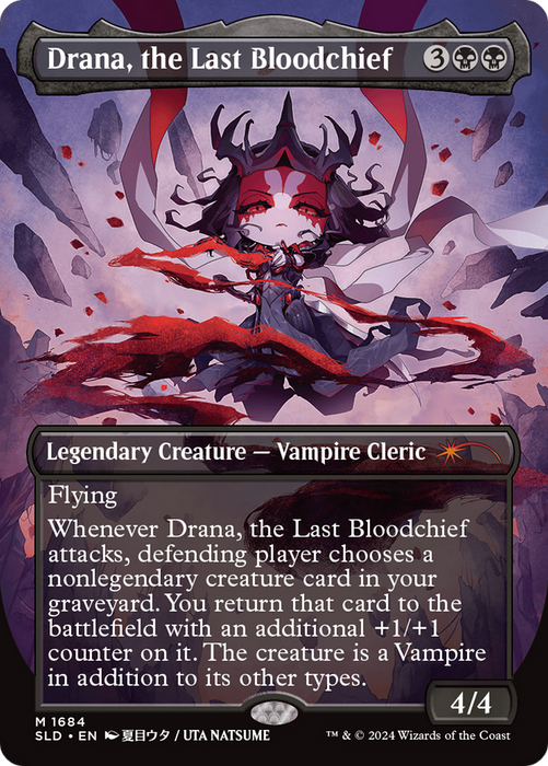 Drana, the Last Bloodchief (SLD-1684) - mythic (Borderless) - Foil