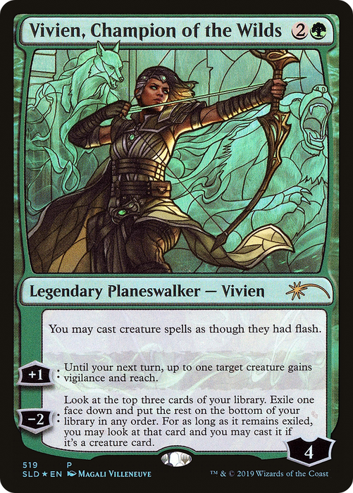 Vivien, Champion of the Wilds (SLD-519) - rare - Foil
