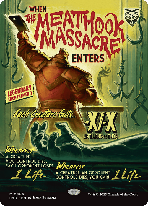 The Meathook Massacre (INR-486) - mythic: (Showcase, enchantment) (Borderless)