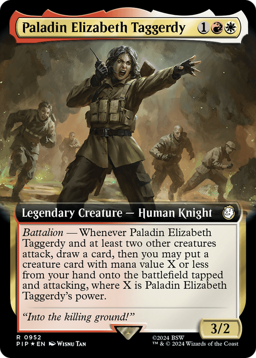 Paladin Elizabeth Taggerdy (PIP-952) - rare: (Extended Art) - Foil