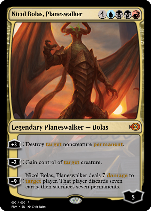Nicol Bolas, Planeswalker (PRM-65009) - mythic - Foil