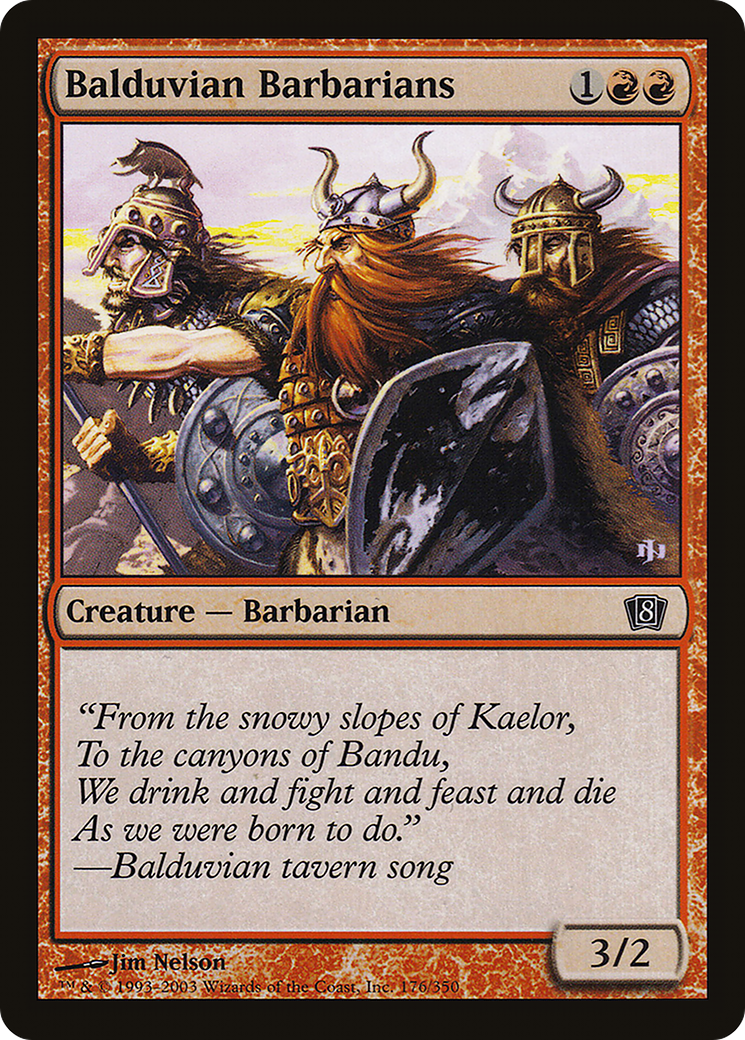 Balduvian Barbarians (8ED-176★) - common - Foil