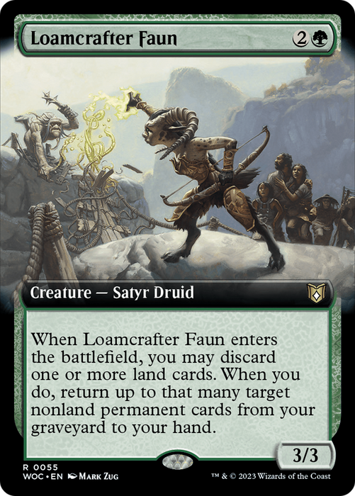 Loamcrafter Faun (WOC-055) - rare: (Extended Art)