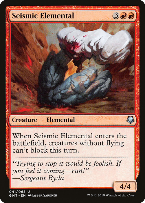 Seismic Elemental (GNT-041) - uncommon