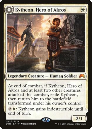 Kytheon, Hero of Akros // Gideon, Battle-Forged (ORI-023) - mythic: (originpwdfc)