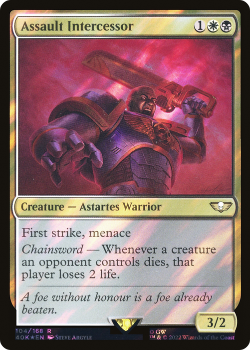 Assault Intercessor (40K-104★) - rare - Foil