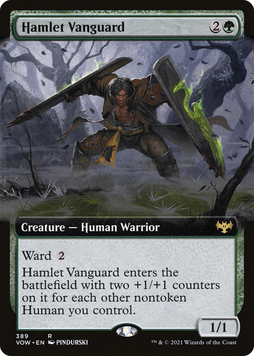 Hamlet Vanguard (VOW-389) - rare: (Extended Art) - Foil