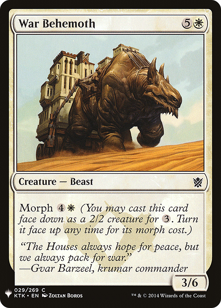 War Behemoth (LIST-KTK-29) - common