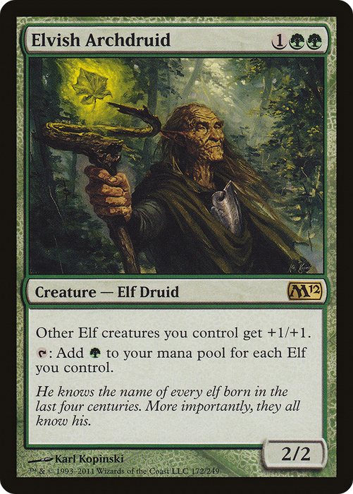 Elvish Archdruid (M12-172) - rare