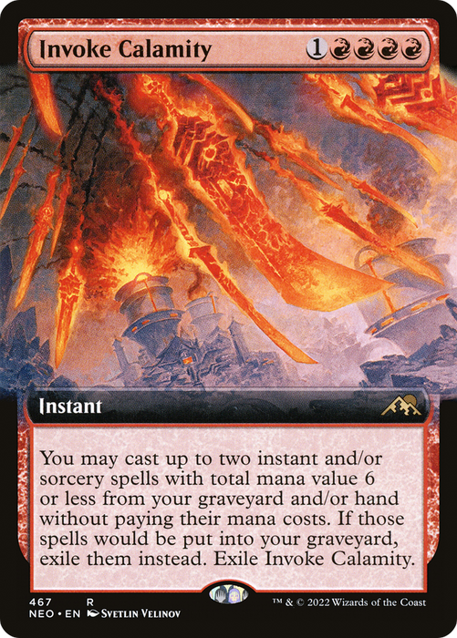Invoke Calamity (NEO-467) - rare: (Extended Art) - Foil