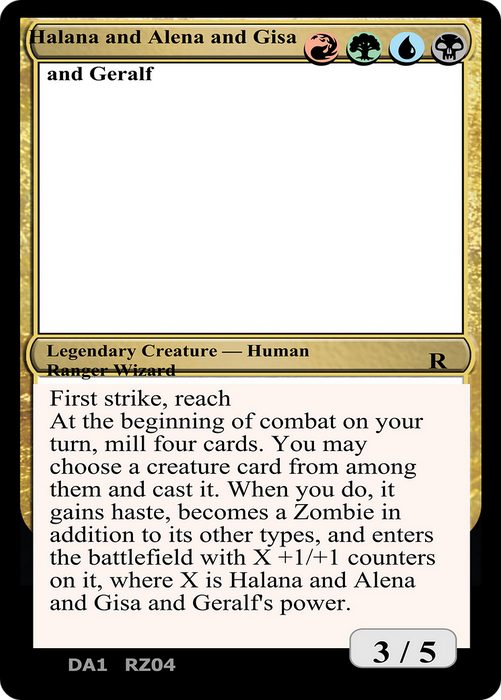 Halana and Alena and Gisa and Geralf (UNK-RZ04C) - rare