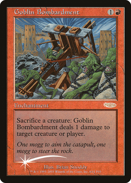 Goblin Bombardment (FNM-006) - rare - Foil