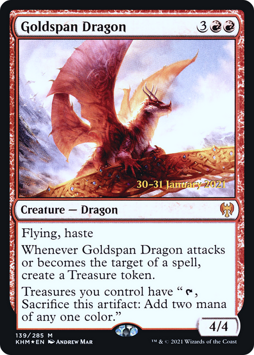 Goldspan Dragon (PRE-139S) - mythic - Foil