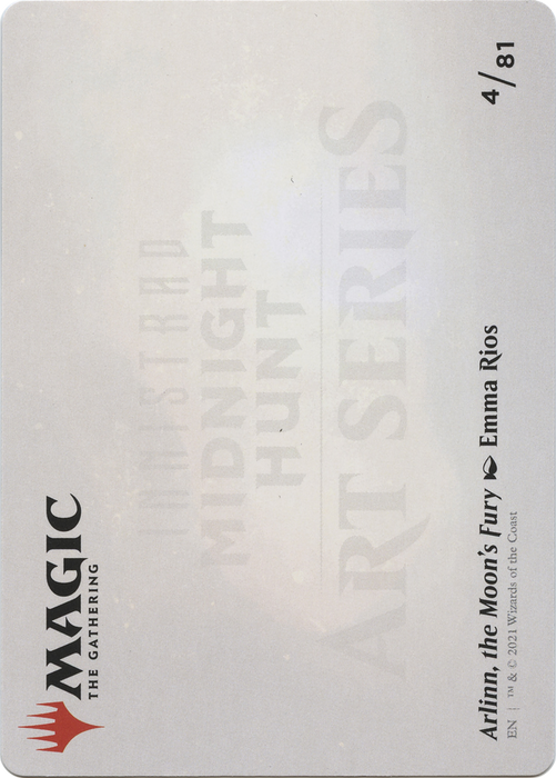 Arlinn, the Moon's Fury // Arlinn, the Moon's Fury (AMID-004) - common (Borderless) - Foil