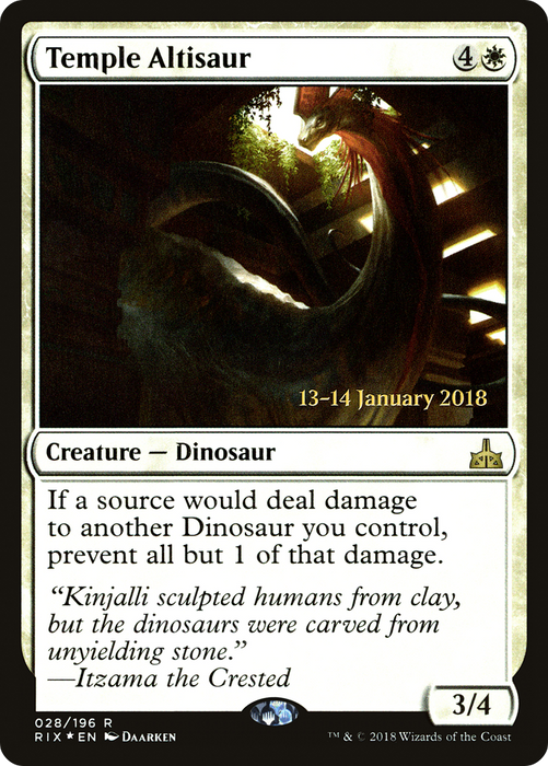 Temple Altisaur (PRE-28S) - rare - Foil