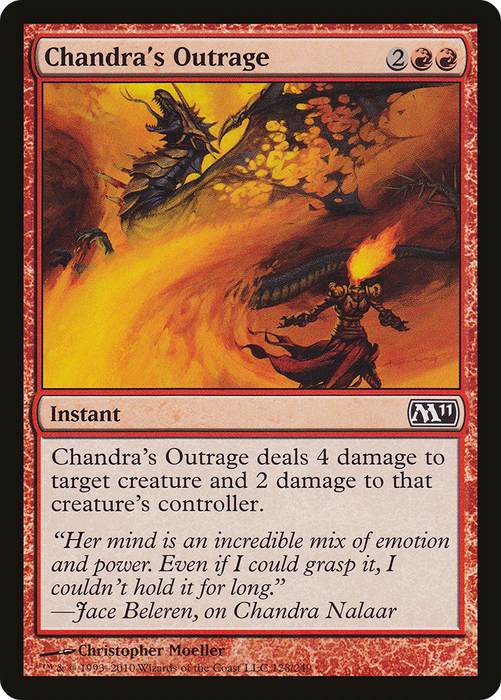Chandra's Outrage (M11-128) - common - Foil