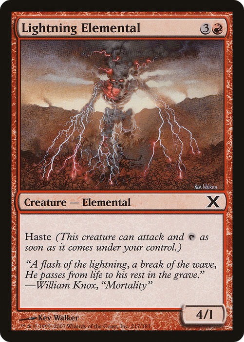 Lightning Elemental (10E-217) - common